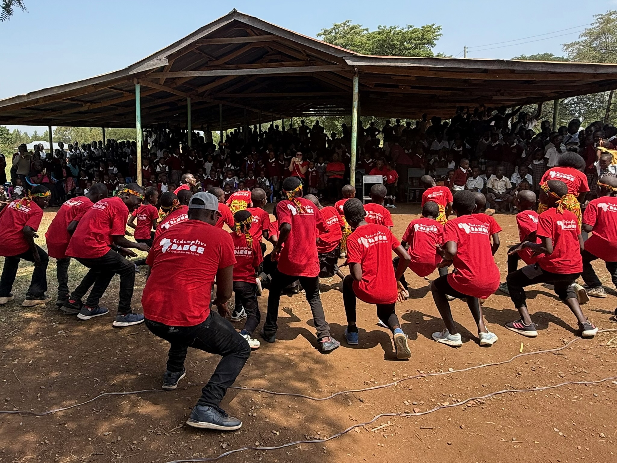 Redemptive Dance Ministries dancers worshiping together in Kenya